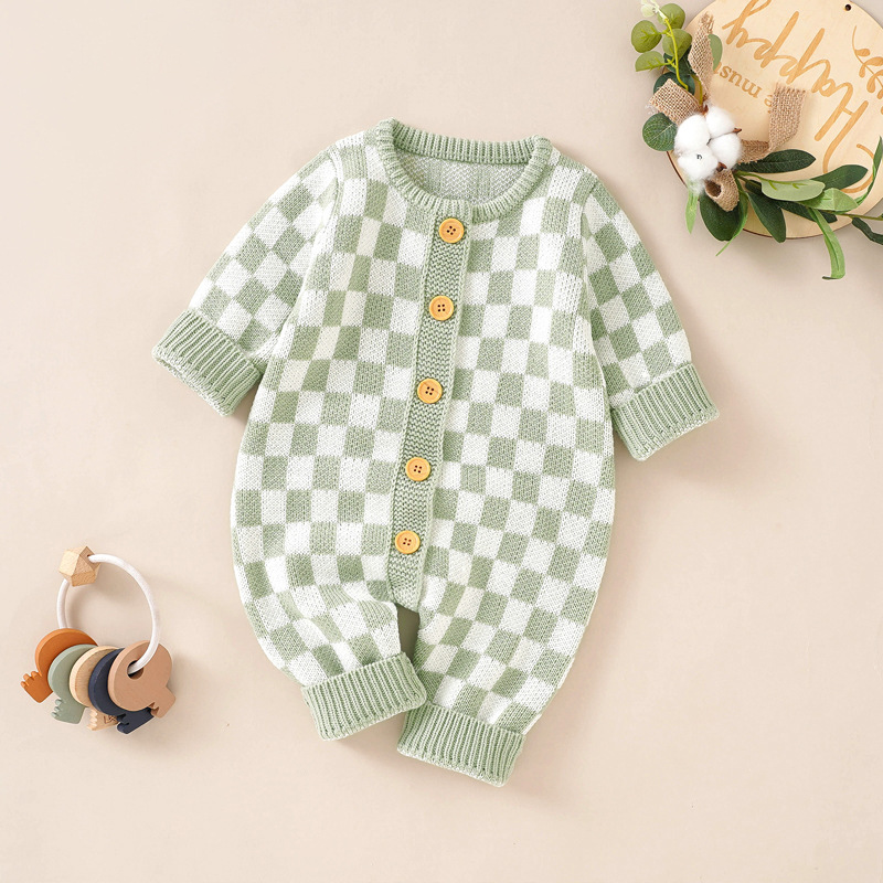 Sweet Pea Checks Baby Onesie