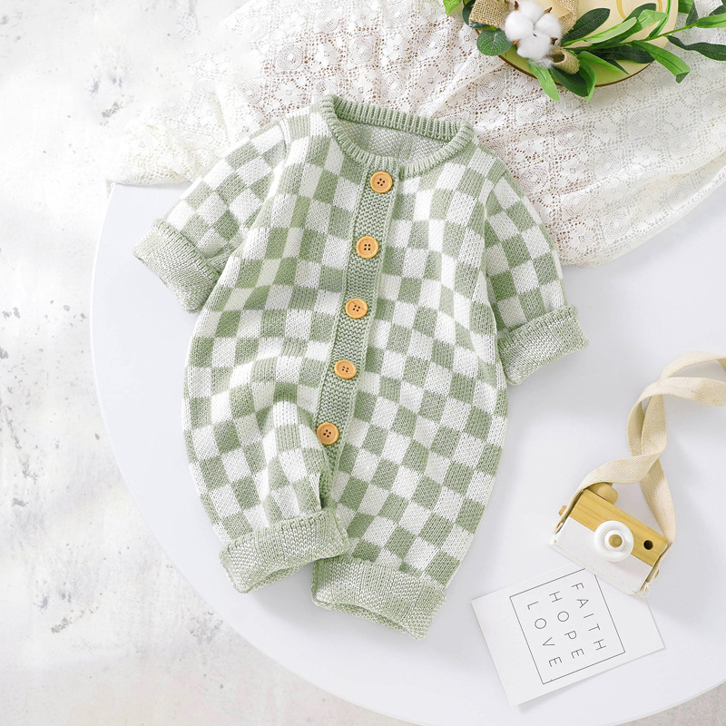 Sweet Pea Checks Baby Onesie
