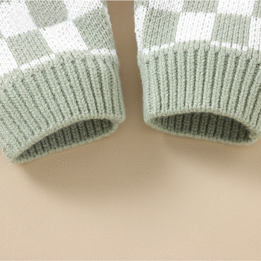 Sweet Pea Checks Baby Onesie