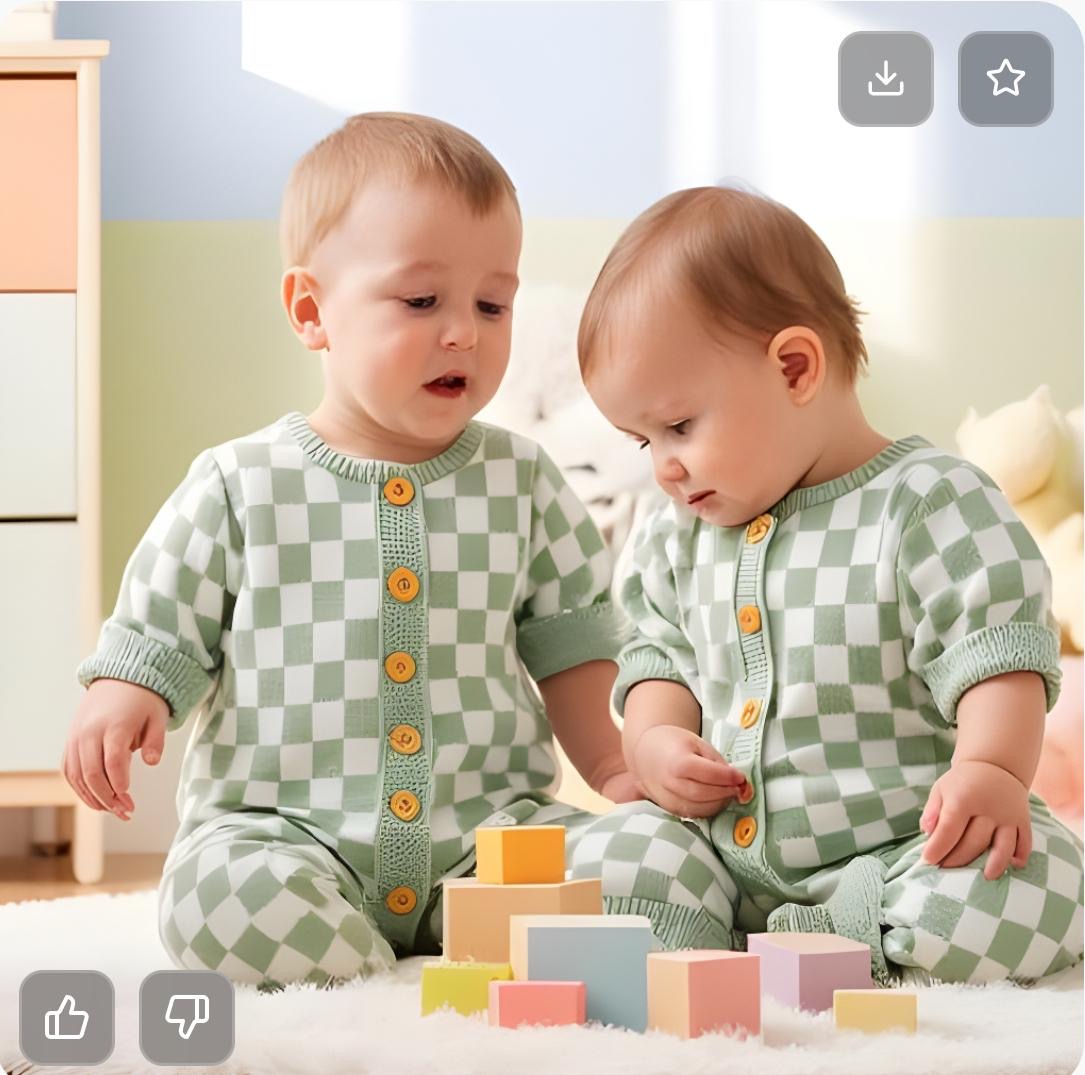 Sweet Pea Checks Baby Onesie