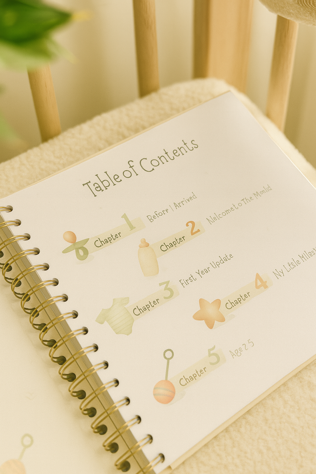 Baby Photo Memory Book Keepsake