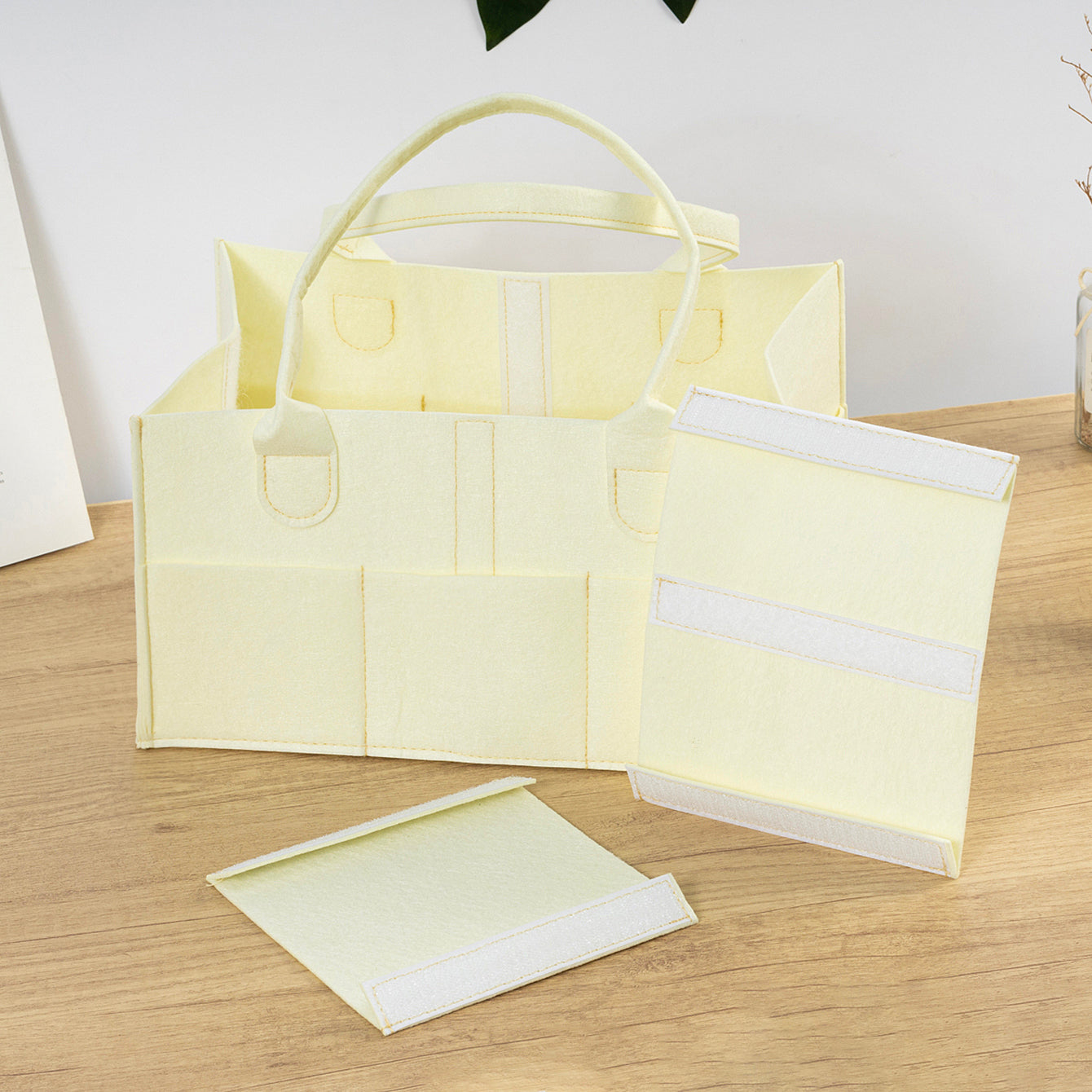 Diaper Caddy - Soft Yellow