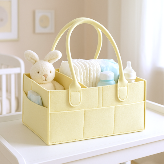 Diaper Caddy - Soft Yellow
