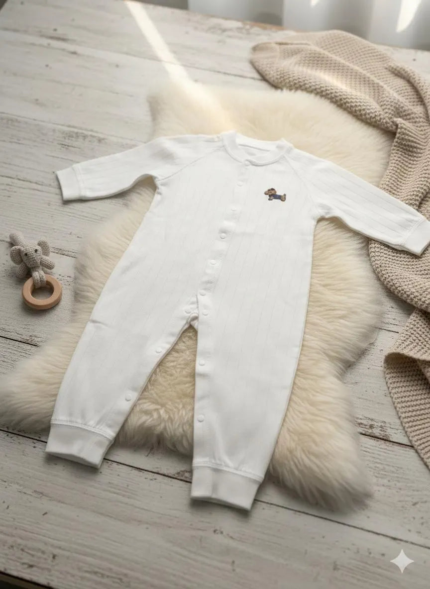 Cotton Baby Romper | Little Dog Patch