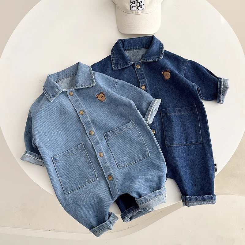 Little in Levi Vibes Baby Romper