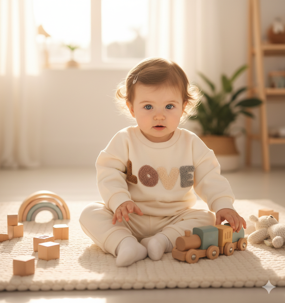 Love Matching Baby Outfit | Top and Pants Set