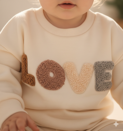 Love Matching Baby Outfit | Top and Pants Set