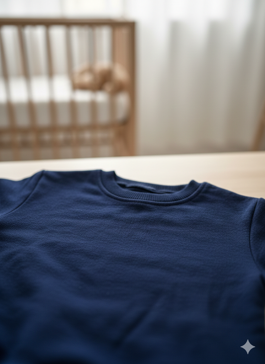 Navy Blue Baby Loungewear Set  | 2 piece