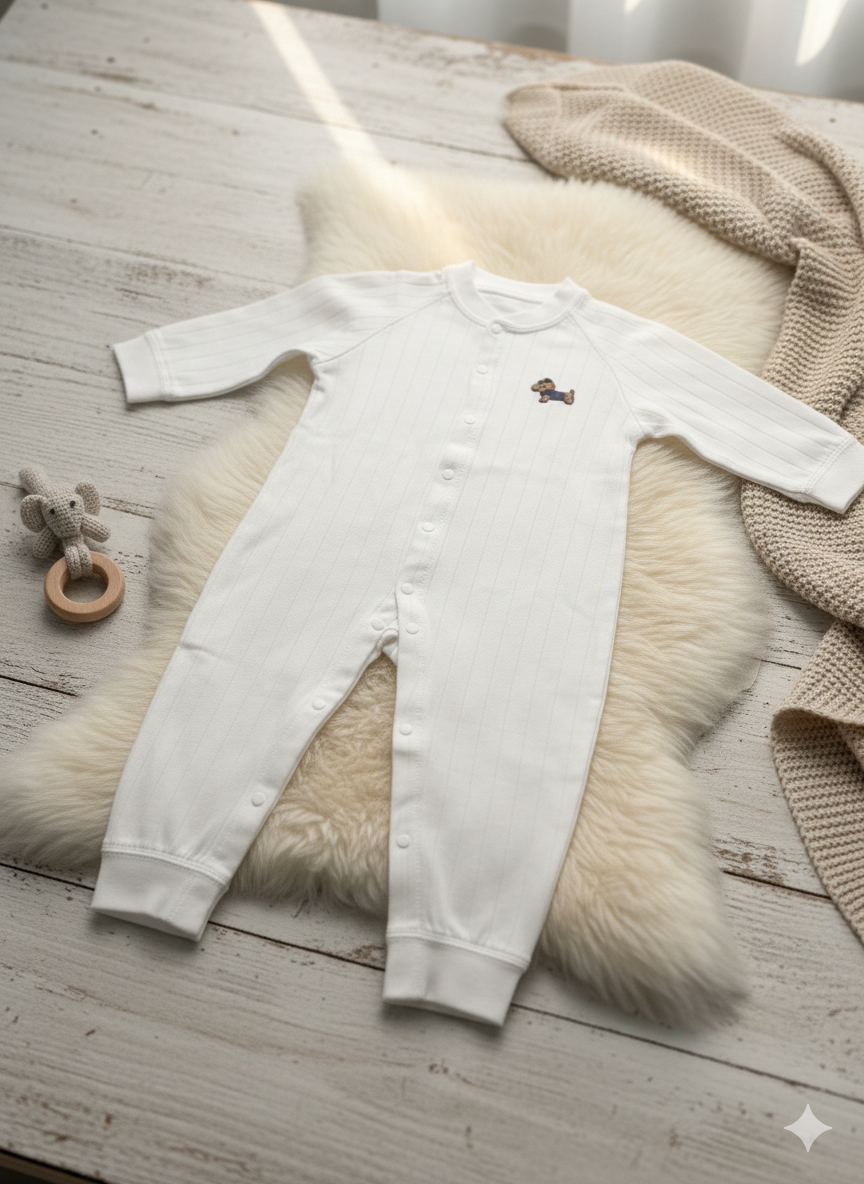 Cotton Baby Romper | Little Dog Patch