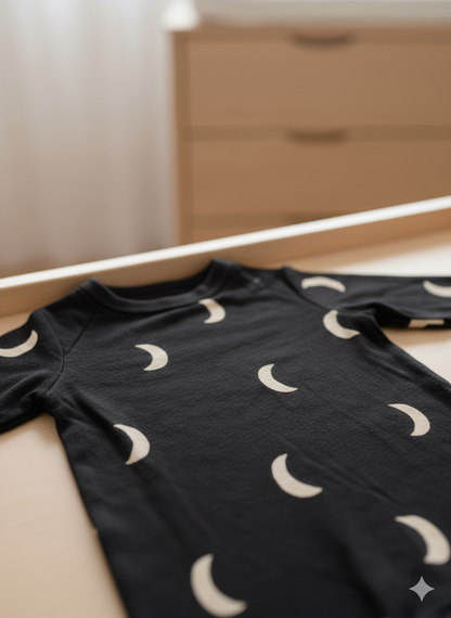 Midnight Moon Baby Romper | Gender neutral