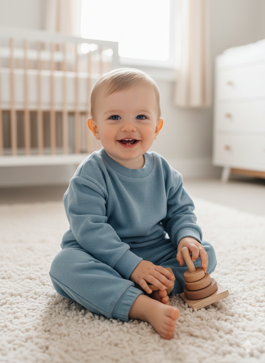 Sky Blue, Dreams Come True 2 Piece Baby Set