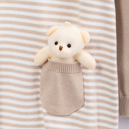 Peek-a-boo Bear Baby Romper