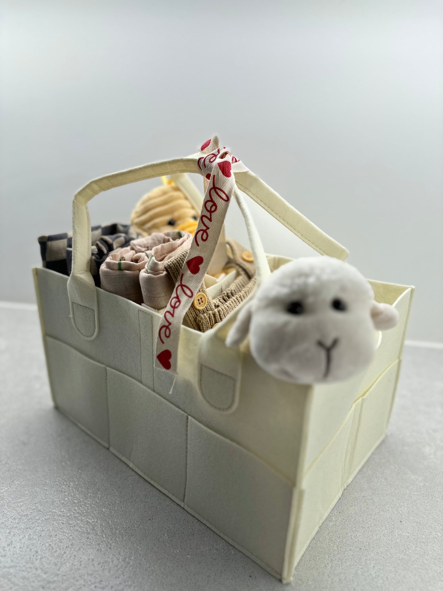 Diaper Caddy - Soft Yellow