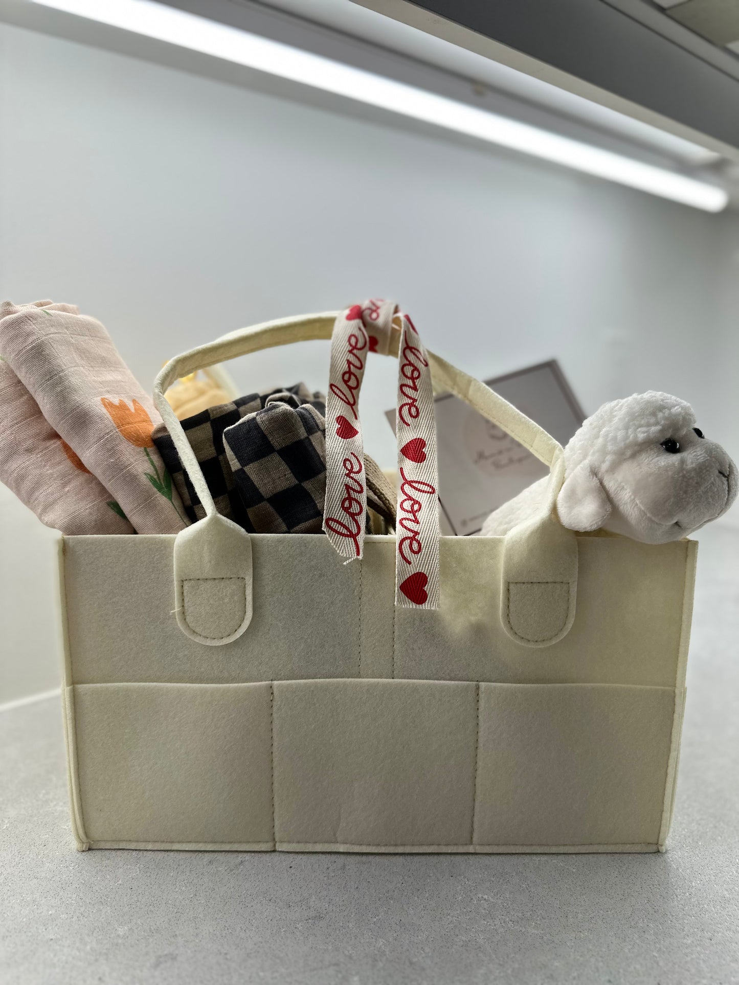 Diaper Caddy - Soft Yellow