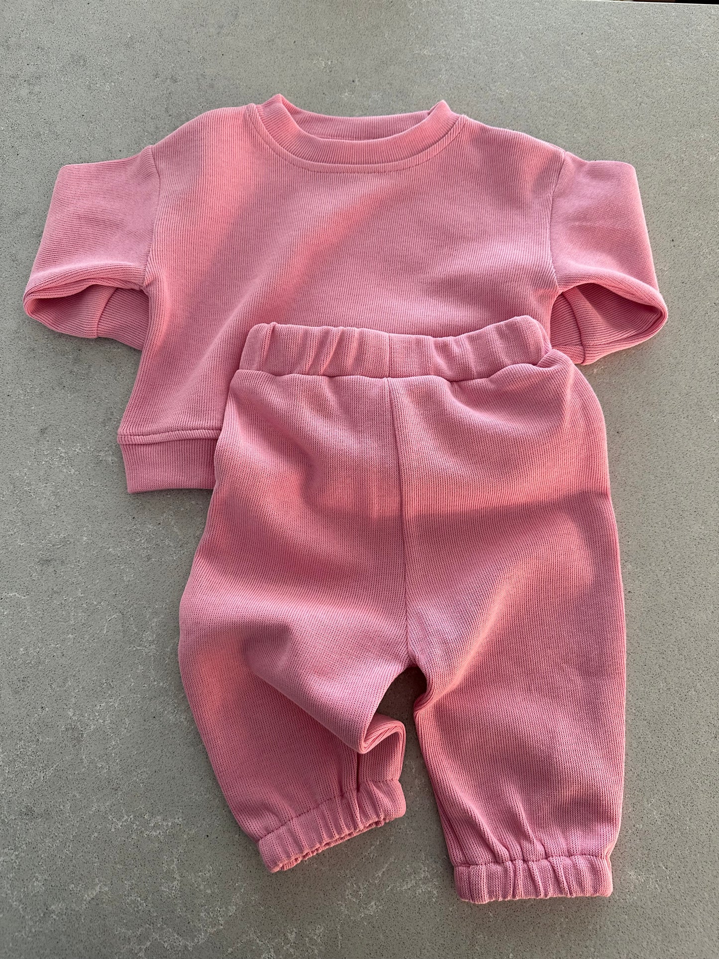 Soft Pink, Tiny Twinkles 2 Piece Baby Set
