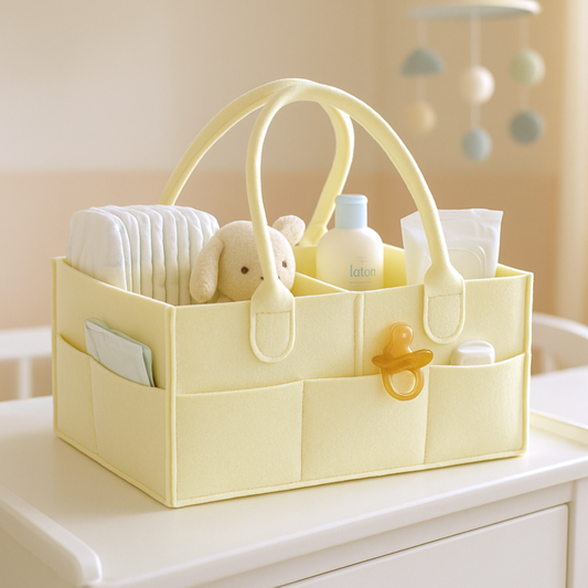 Diaper Caddy - Soft Yellow