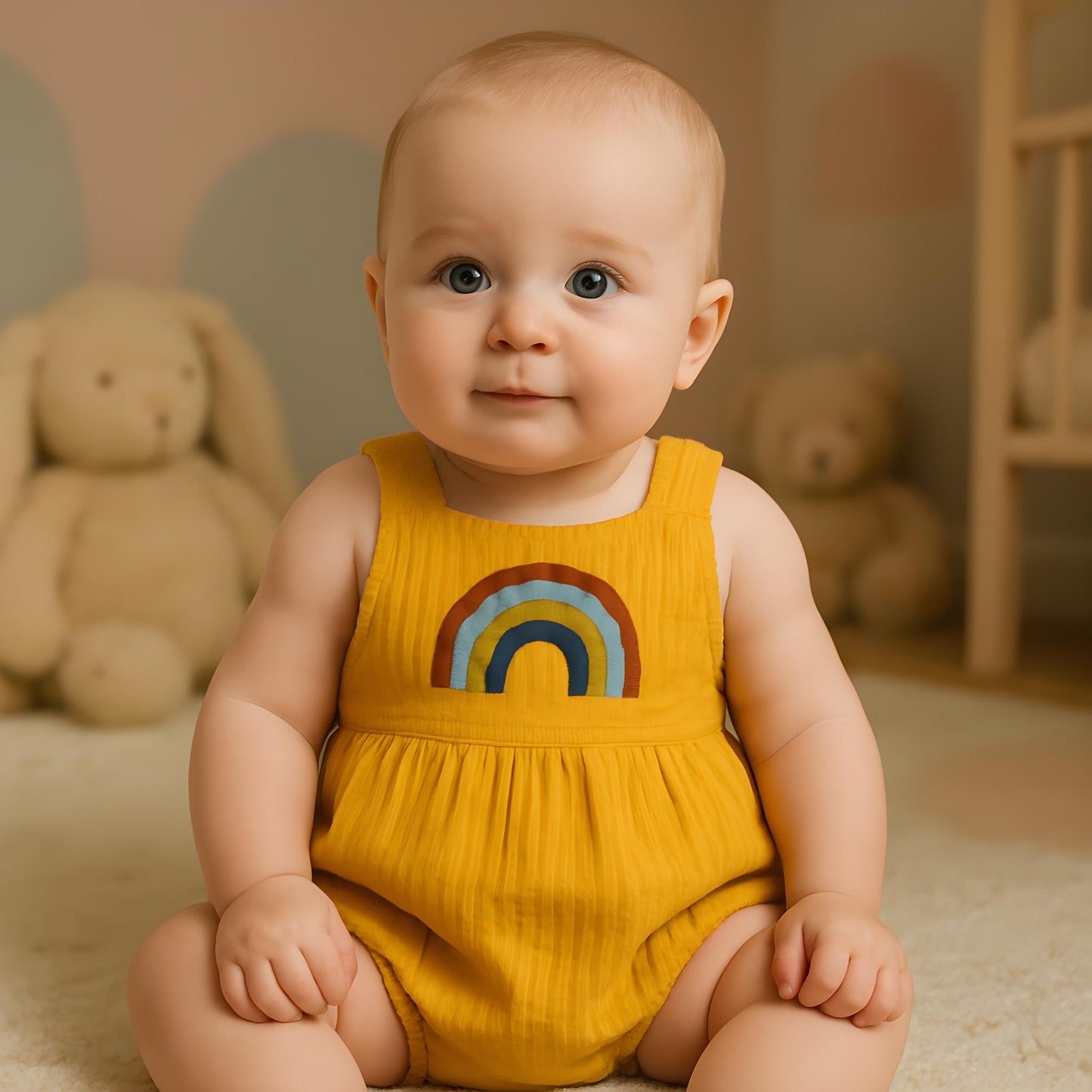 Rainbow Sunshine Baby Onesie