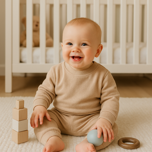 Cozy Brown, Cuddles All Around 2 Piece Baby Set
